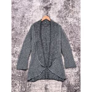Wooden Ships Cardigan Womens Mohair Wool Knit Open Front Drape Sweater M / L